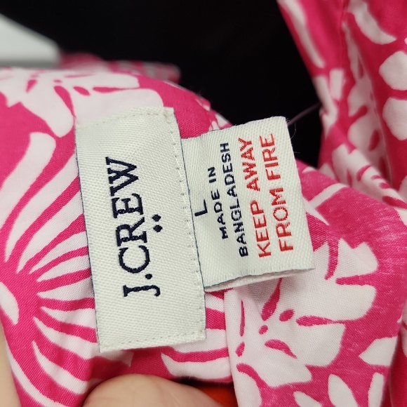 J. Crew Palm Cotton PJ Set - Picture 6 of 7